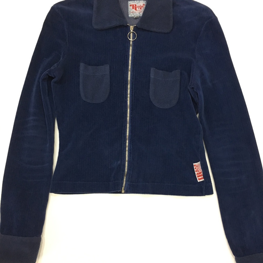 Replay Girl's Line Corduroy Cardigan L NWOT